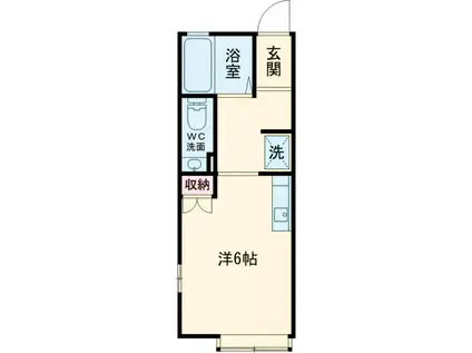 SOLO大岡山(ワンルーム/1階)の間取り写真