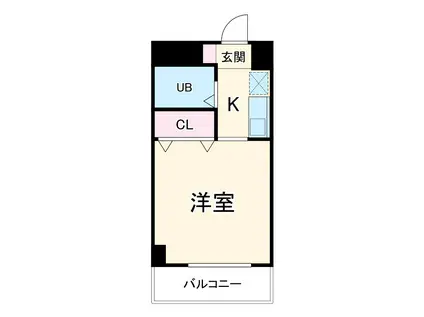 グレイス日比野(1K/5階)の間取り写真