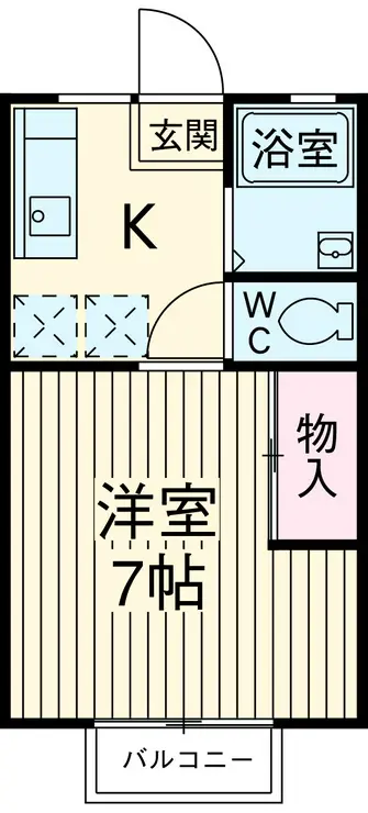 グランドハイツI 2階階 間取り