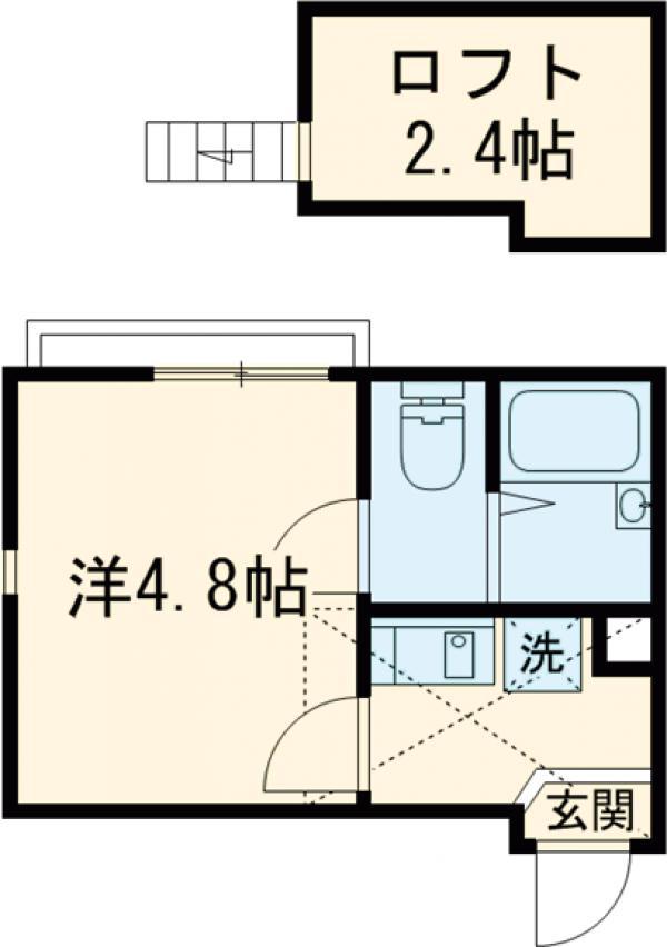 イル豊島園駅前(1K/3階)の間取り写真