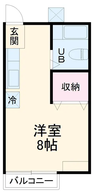 パールハイツ向ヶ丘 2階階 間取り