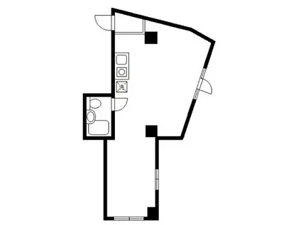 キマイラビル(ワンルーム/2階)の間取り写真