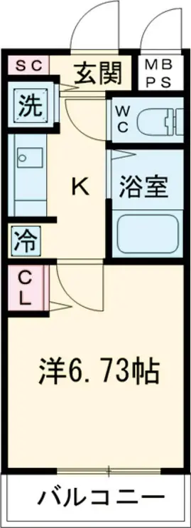 ガリシア江古田 4階階 間取り
