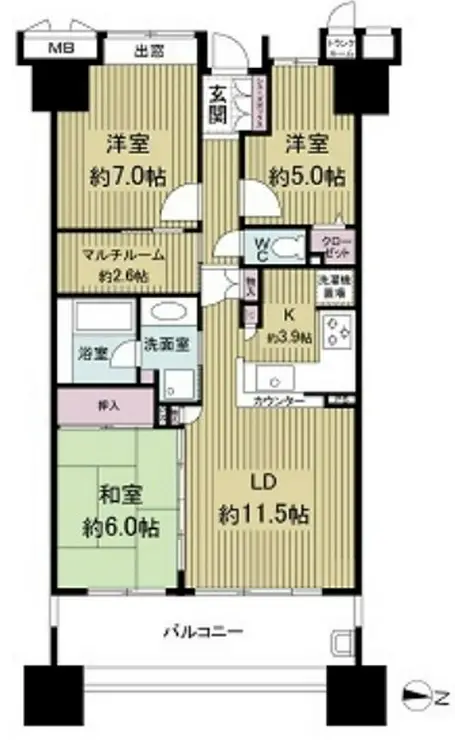 トキアス 6階階 間取り