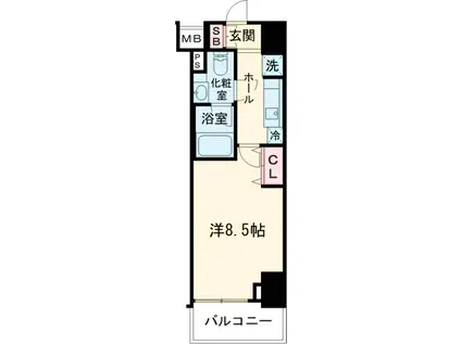 LOG練馬駅前(1K/4階)の間取り写真