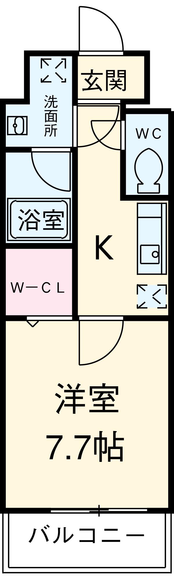 SOLEADO(1K/4階)の間取り写真