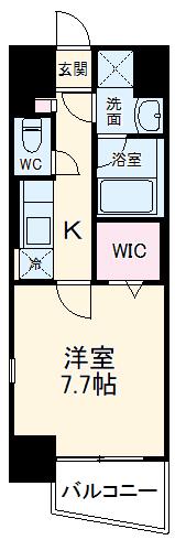 SOLEADO(1K/9階)の間取り写真