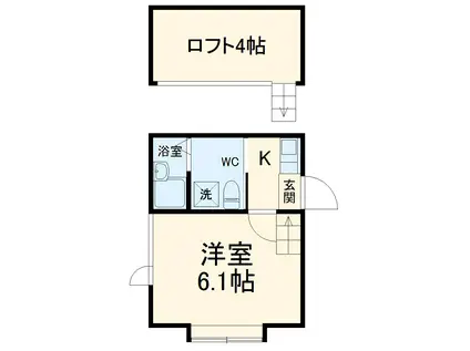 マ・ピエス向ヶ丘遊園(1K/1階)の間取り写真