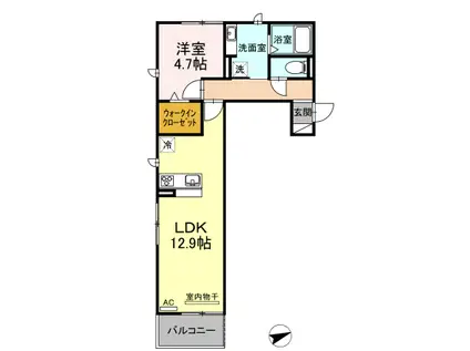 グランジット エヌ(1LDK/2階)の間取り写真