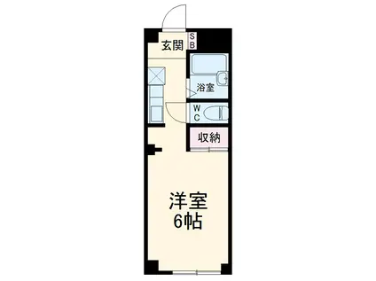 リベラル・オータ(ワンルーム/2階)の間取り写真