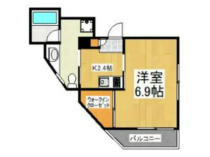 ANNEX HIT BIT(1K/4階)の間取り写真