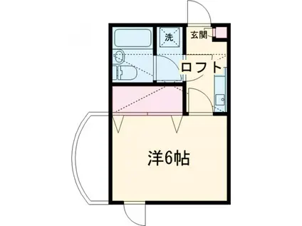 リベ多摩川(1K/4階)の間取り写真