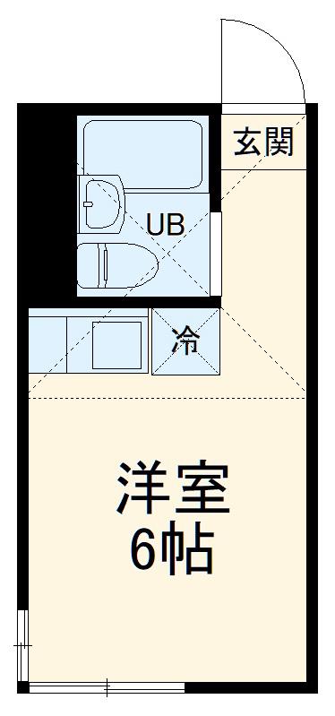 さくら横須賀中央(ワンルーム/1階)の間取り写真