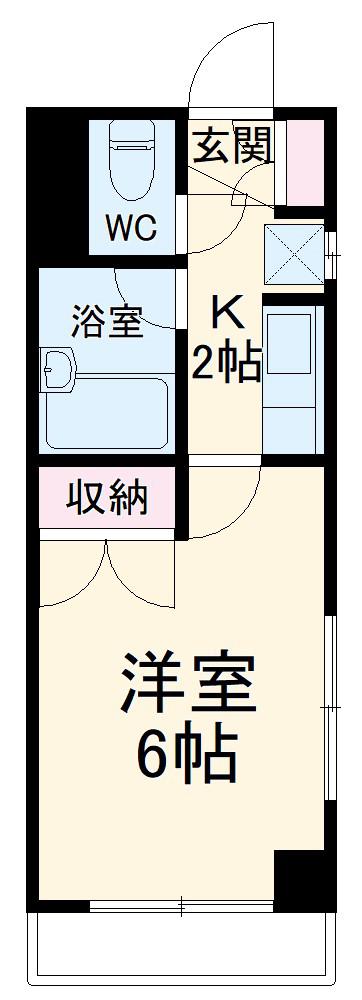 RAYSITE(1K/3階)の間取り写真