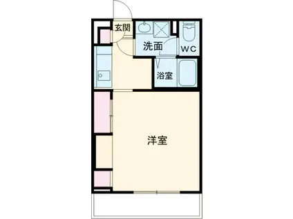 リブリ・CHARM(1K/2階)の間取り写真