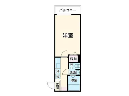 SEAREX県立大学(1K/2階)の間取り写真