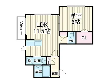 プリマヴェーラ・K(1LDK/2階)の間取り写真