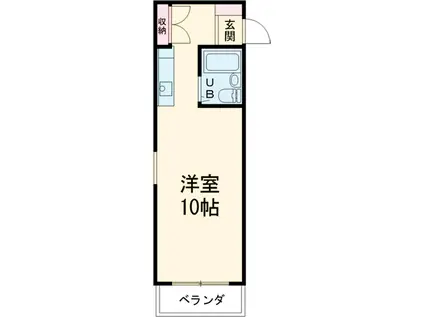 エステートピア21(ワンルーム/2階)の間取り写真