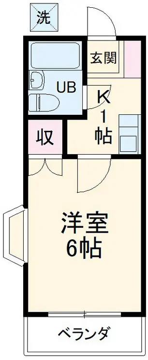 エスポワールスミヨシ 1階階 間取り