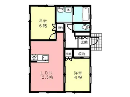サンモール　６(2LDK)の間取り写真