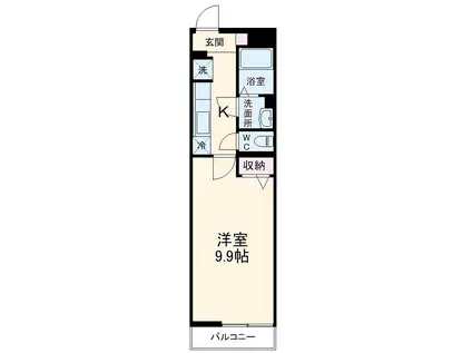 リブリ・英2(1K/1階)の間取り写真