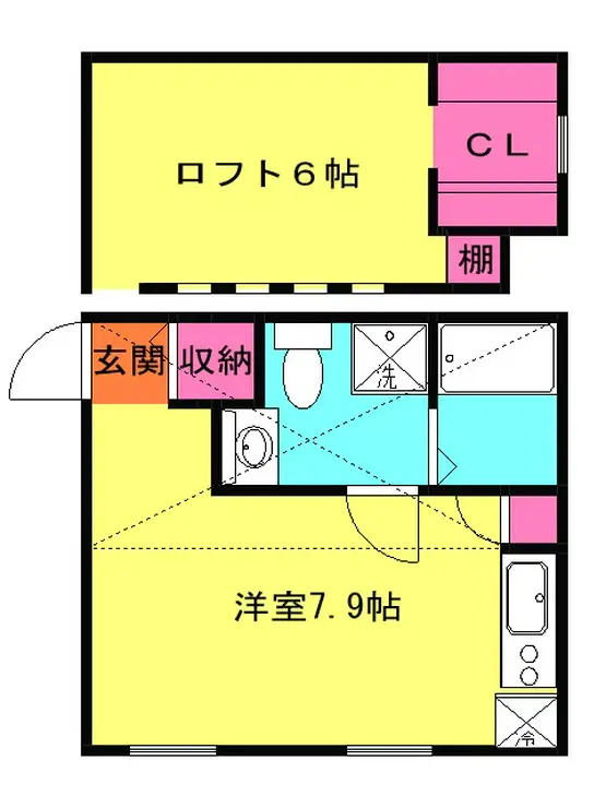 プリマ五番館 1階階 間取り