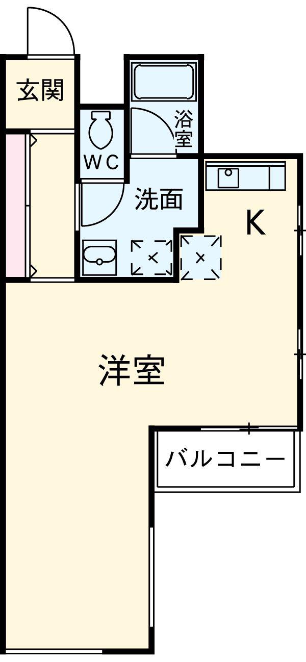 マンチェスタ(ワンルーム/3階)の間取り写真