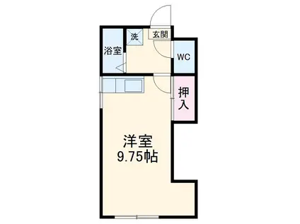 いずみハウス(ワンルーム/1階)の間取り写真