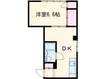 メゾンハヤミズ(1K/3階)の間取り写真