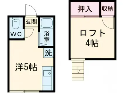 ル・レーヴ御幸(ワンルーム/1階)の間取り写真