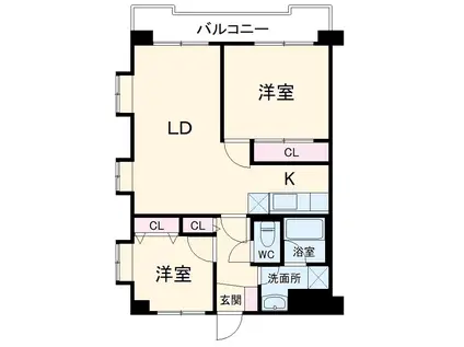 ドエル習志野台(1SLDK/3階)の間取り写真