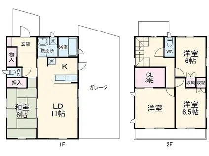 上越線 高崎問屋町駅 徒歩5分 2階建 築20年(4LDK)の間取り写真