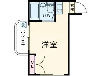 スカイコート小金井(ワンルーム/4階)の間取り写真