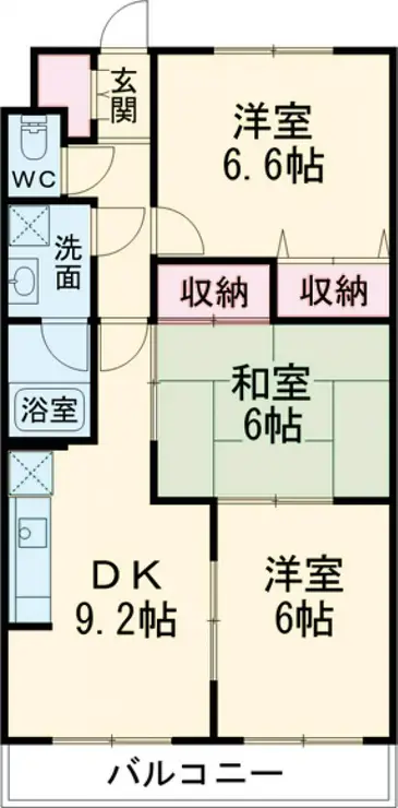 プライムアーバン武蔵小金井 2階階 間取り