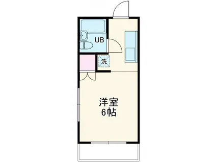 メゾンK(ワンルーム/2階)の間取り写真