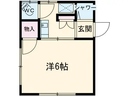 伊藤ハウス (1K/2階)の間取り写真