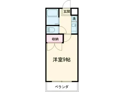 エムズイシハラ(1K/3階)の間取り写真