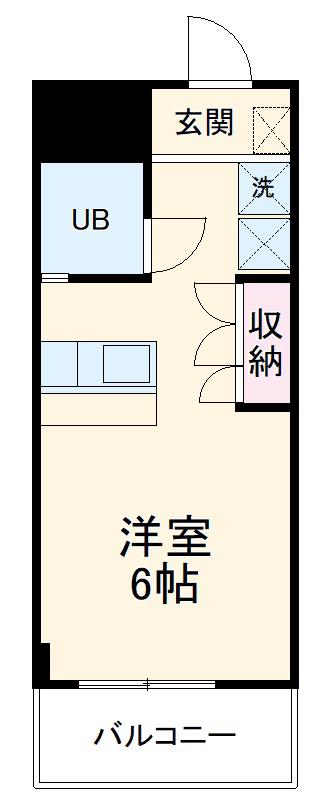 ソルエスパシオ(ワンルーム/2階)の間取り写真