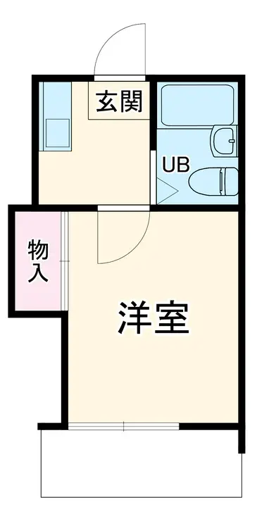 レオパレス衣笠第16 2階階 間取り