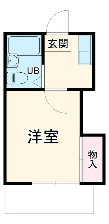 レオパレス衣笠第16 2階階 間取り