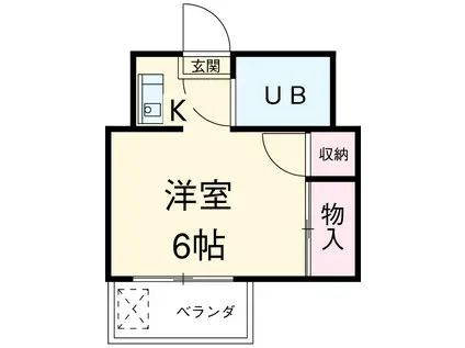 セフィール貫井(ワンルーム/3階)の間取り写真