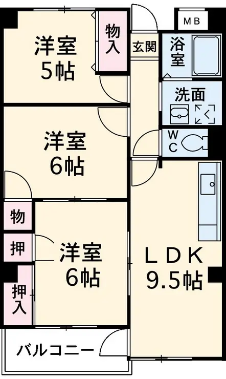 横須賀昭和ビル 3階階 間取り