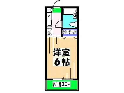 スチューデントハイツWAKATAKE(ワンルーム/1階)の間取り写真