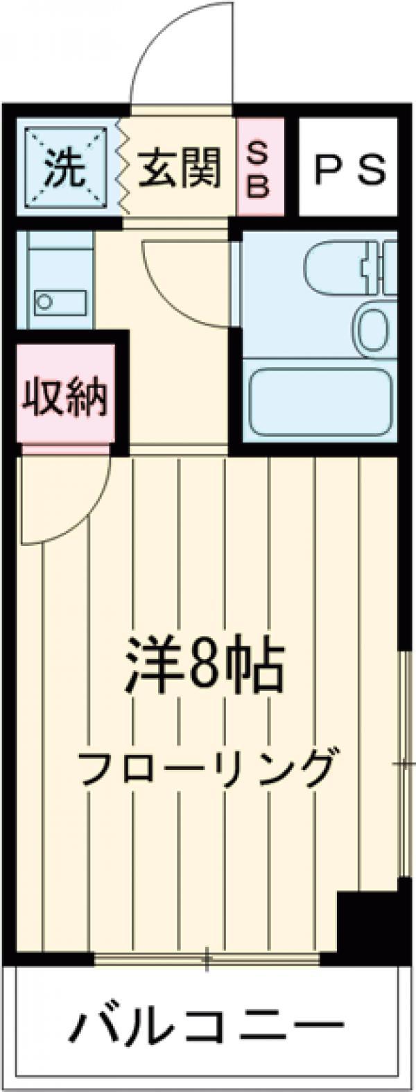 ダイヤコーポ桂川(1K/5階)の間取り写真