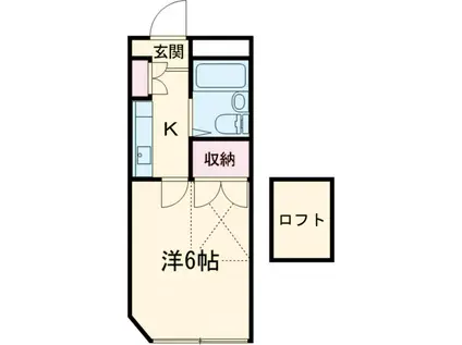 シャルマン請地(1K/5階)の間取り写真