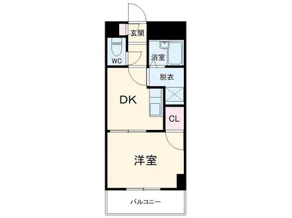 マイルドハイツ尾頭橋(1DK/2階)の間取り写真