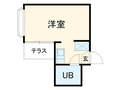 RARA京急大津(ワンルーム/2階)の間取り写真