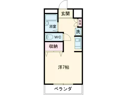 リバーサイドKABURA(ワンルーム/3階)の間取り写真