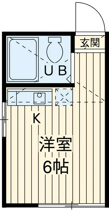 ユナイト衣笠マドレーヌの瞳 2階階 間取り