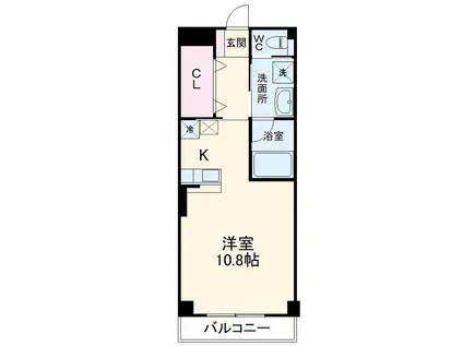 みやまマンションⅡ(1K/3階)の間取り写真